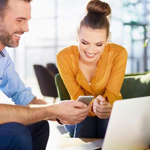 Dentist with patient